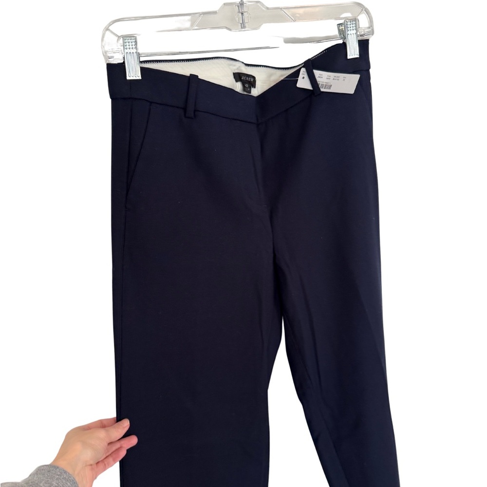 J. Crew High-Rise Peyton Wide-Leg Pant in Four Season Stretch Navy